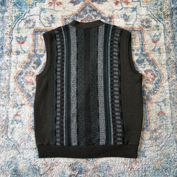 Vintage Porto Cruz Textured Sweater Vest Large - Picture 2 of 4